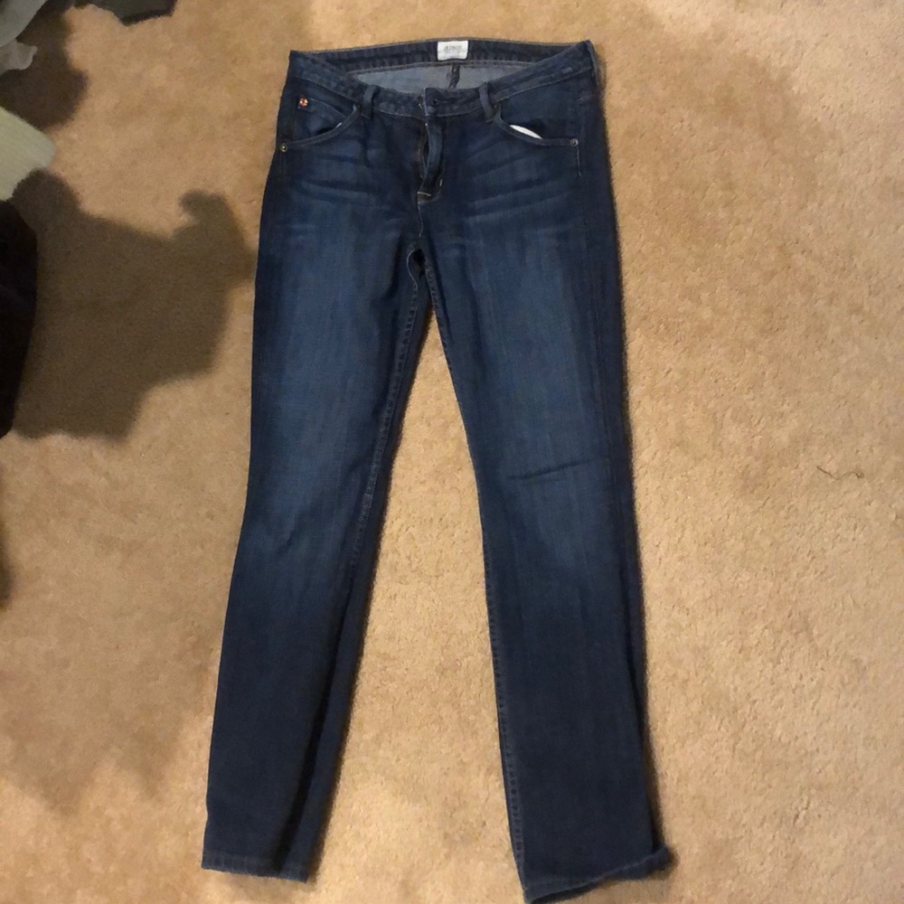 Size 28 low rise hudson jeans